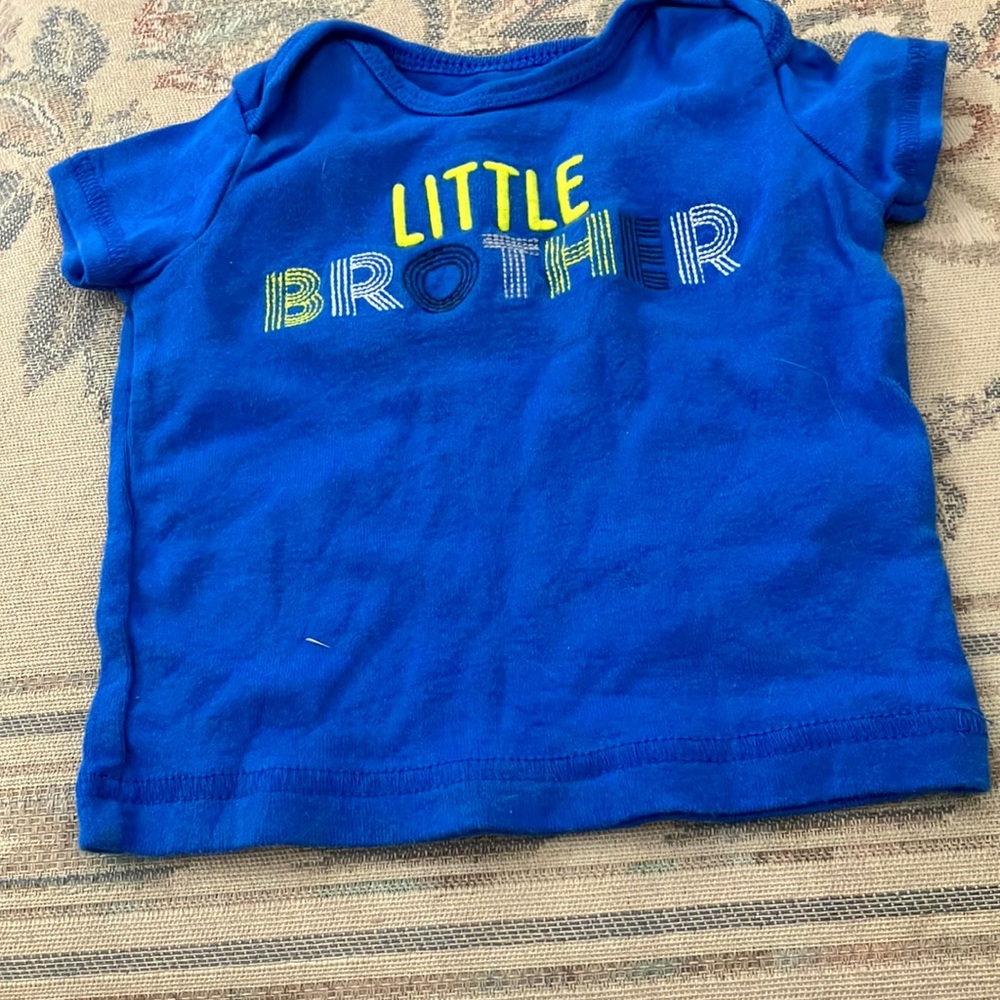 Child of mine Little brother tee 0-3 months
